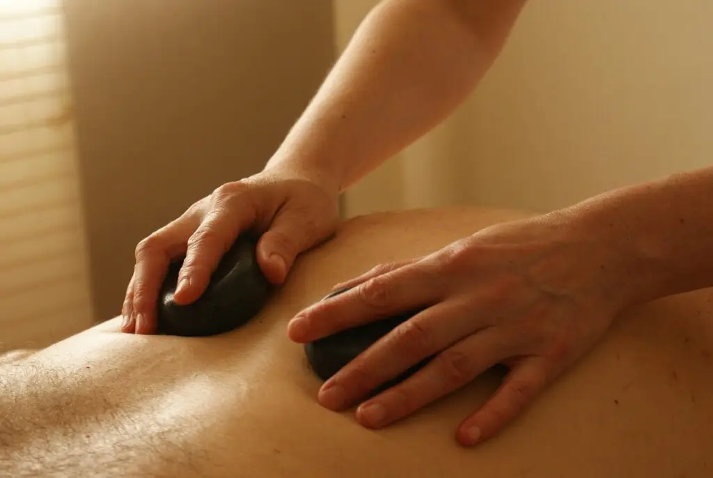 Relaxing spa treatment ambience